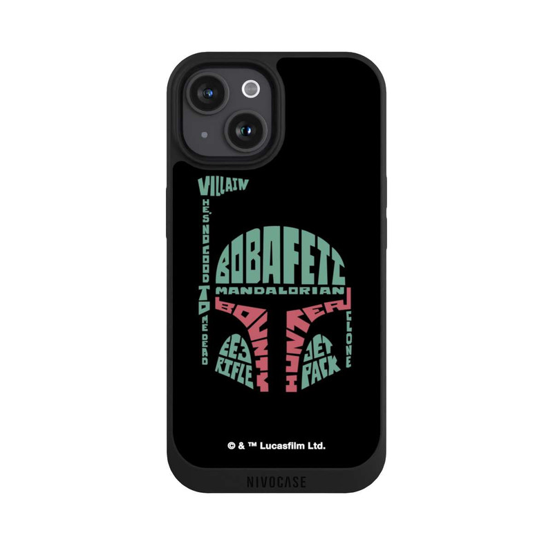 iPhone 15 NIVOpure Boba Fett Typo Grafisch