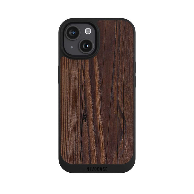 iPhone 15 NIVOpure Maserung Holzlook