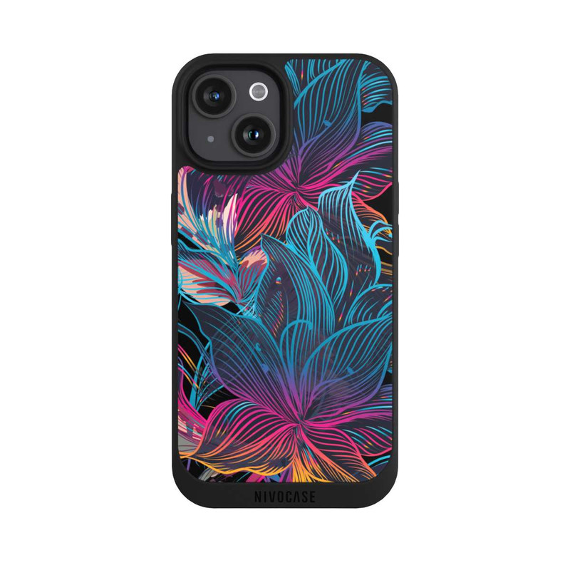 iPhone 15 NIVOpure Le pouvoir des fleurs néon