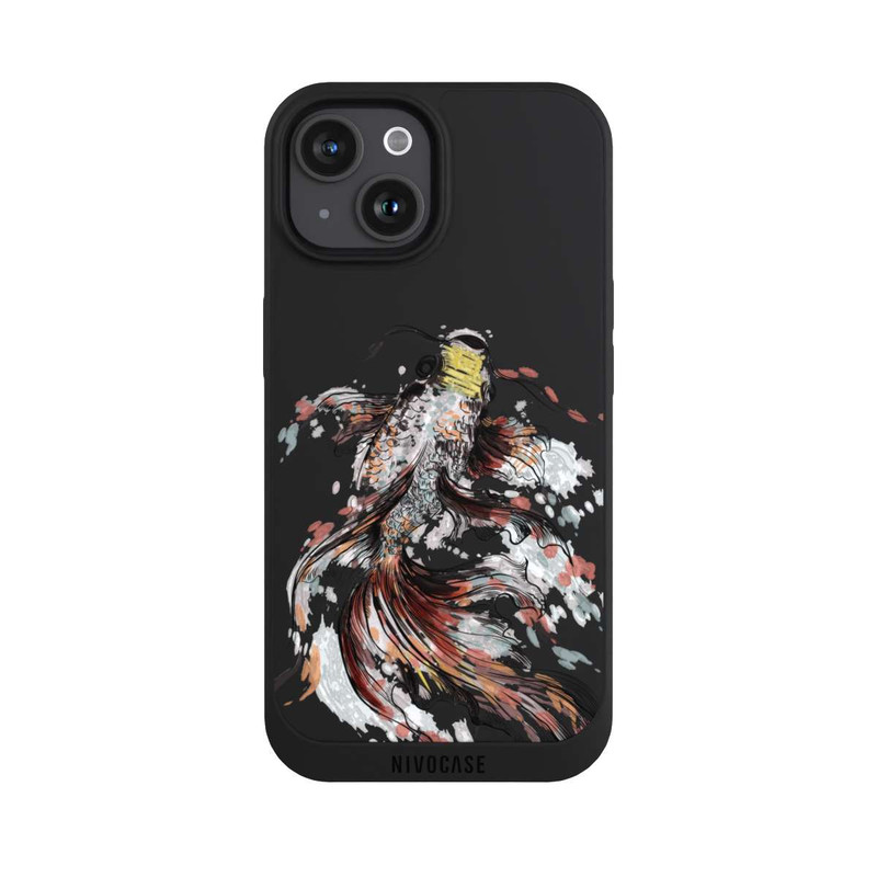 iPhone 15 NIVOpure Koi (Watercolor) ohne Hintergrund