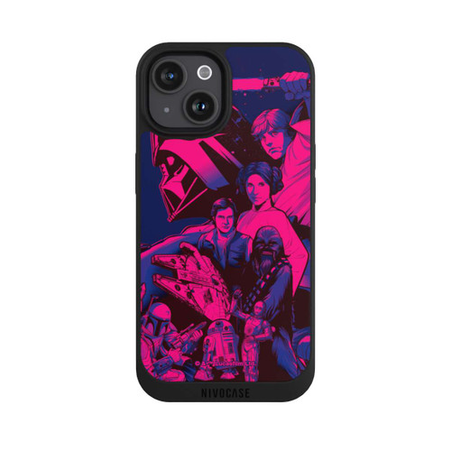 Apple iPhone 15 NIVOpure StarWars Charaktere - Ultraviolet