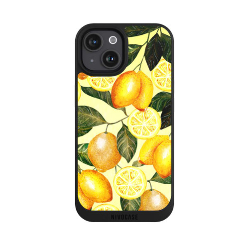 Apple iPhone 15 NIVOpure Gelber Sommer mit Zitronen