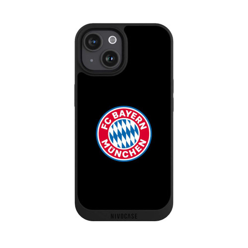 Apple iPhone 15 NIVOpure FCB Logo auf Schwarz