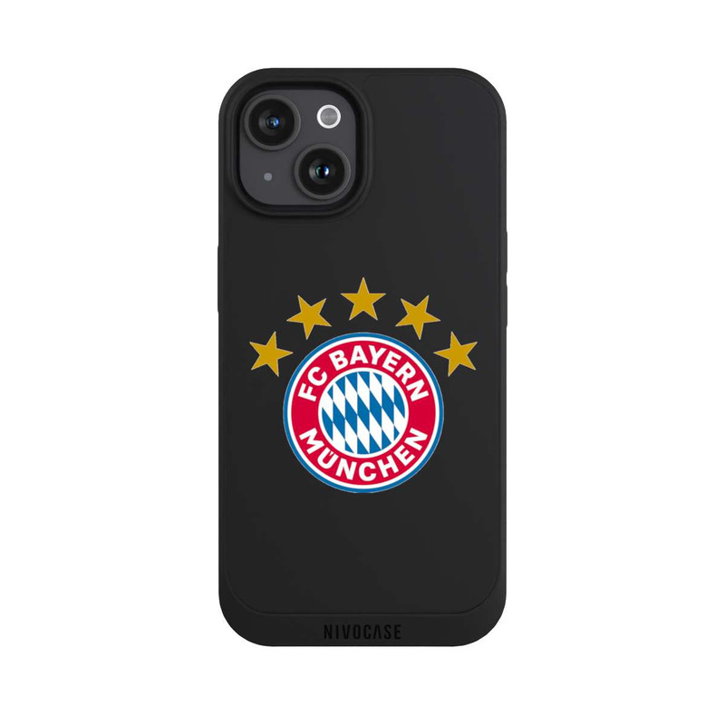 iPhone 15 NIVOpure FCB Logo mit Sterne - ohne Hintergrund