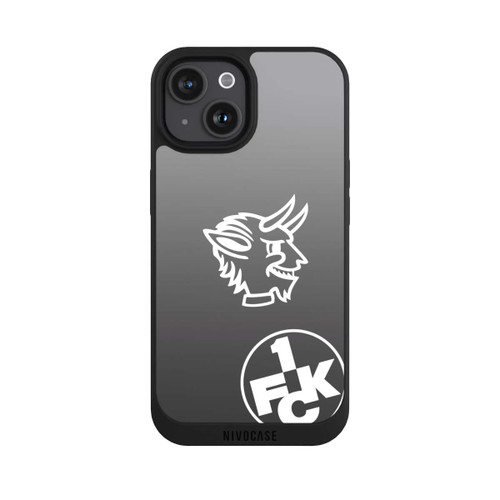 Apple iPhone 15 NIVOpure Teufelskopf FCK auf Schwarz