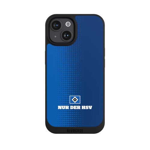 Apple iPhone 15 NIVOpure Nur der HSV - Rautenraster Blau