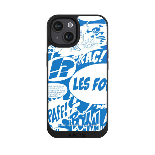 Apple iPhone 15 NIVOpure Sprechblasen Asterix Blau