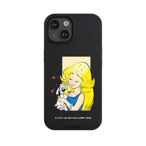 Apple iPhone 15 NIVOpure Falbala und Idefix Verliebt Transparent