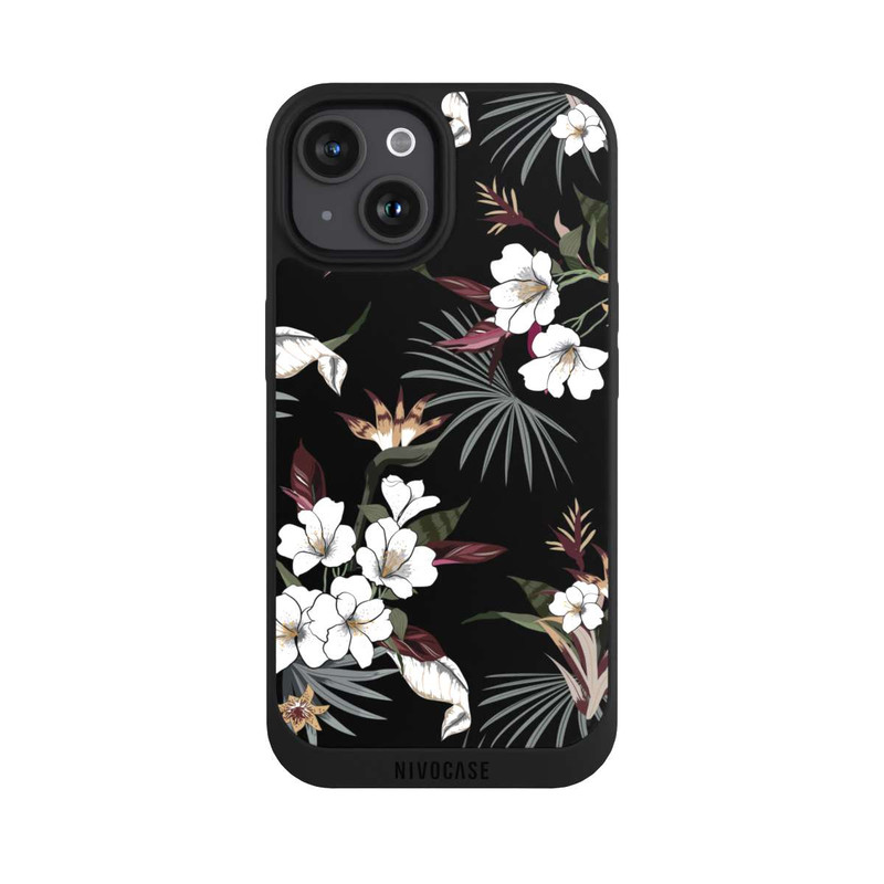 iPhone 15 NIVOpure Flowers Black