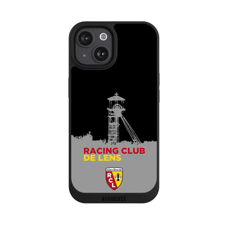 iPhone 15 NIVOpure RC Lens Turm Schwarz-Grau