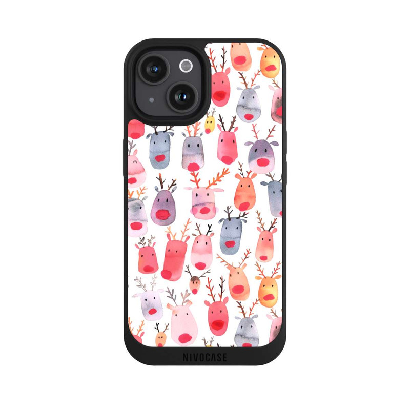 iPhone 15 NIVOpure  Niedliches Rentieraquarell