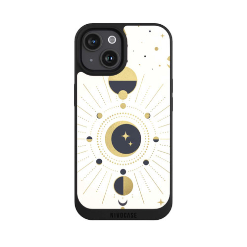 Apple iPhone 15 NIVOpure Abstrakter Rose-Gold-Look