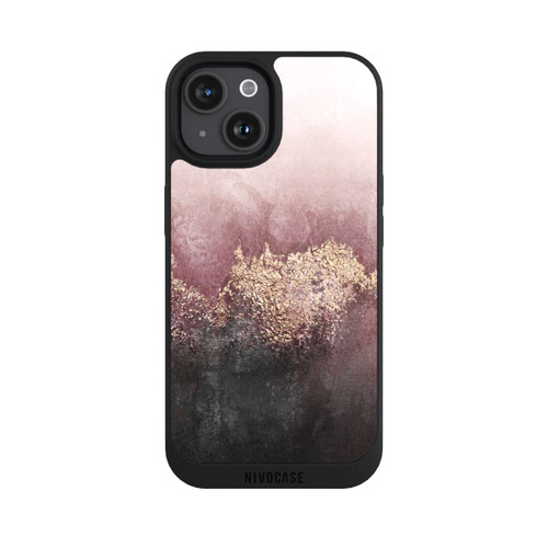 Apple iPhone 15 NIVOpure Rosa Himmelsstaub Golddruck