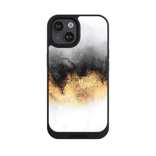 Apple iPhone 15 NIVOpure Grauer Himmelstaub Golddruck