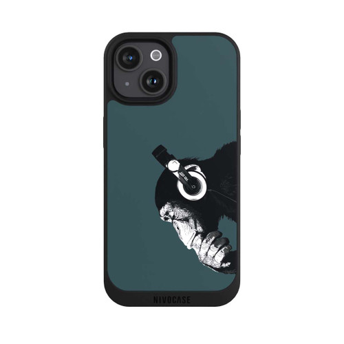 Apple iPhone 15 NIVOpure Denkender Affe Blau