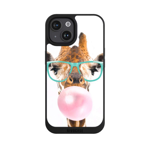Apple iPhone 15 NIVOpure Giraffe mit Kaugummi