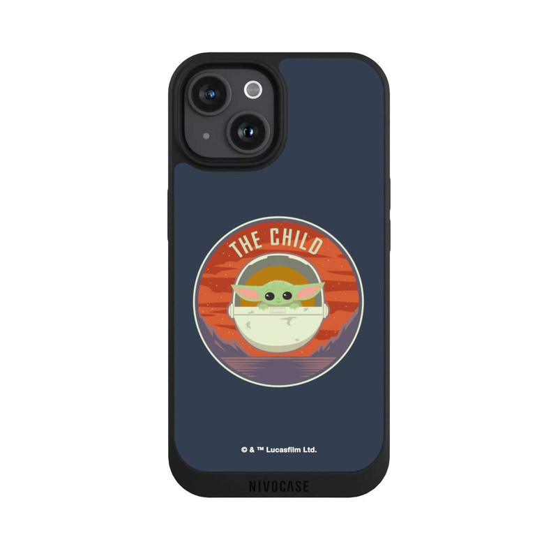 iPhone 15 NIVOpure The Child Badge bleu