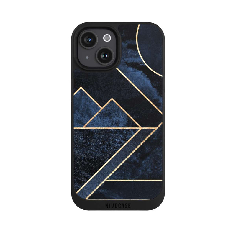 iPhone 15 NIVOpure Impression d’or sauvage moderne