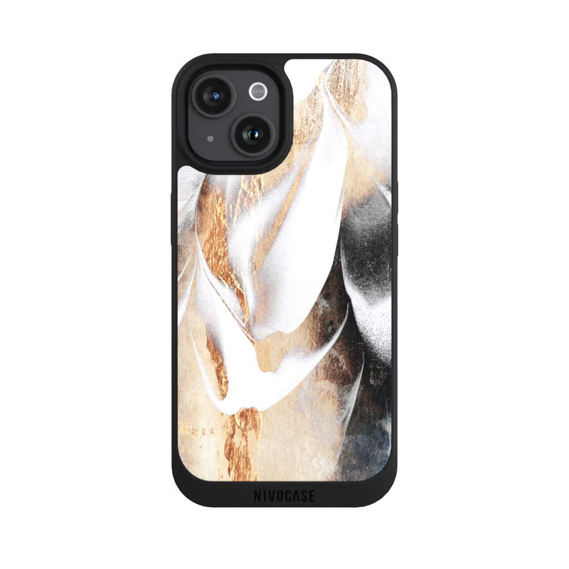 iPhone 15 NIVOpure Beruhige Deine Seele Golddruck