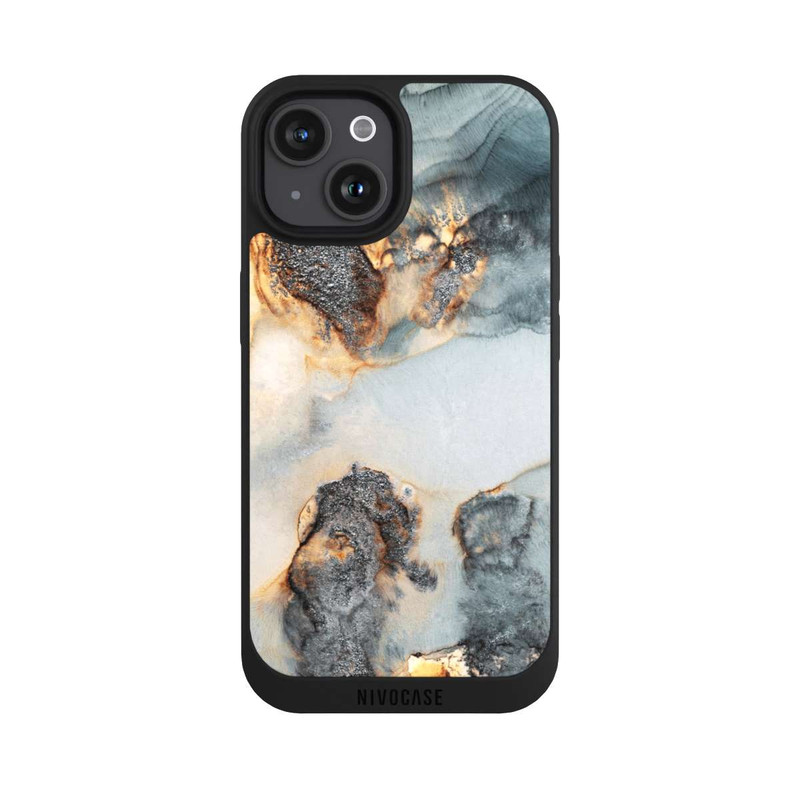iPhone 15 NIVOpure Flutwellen Golddruck