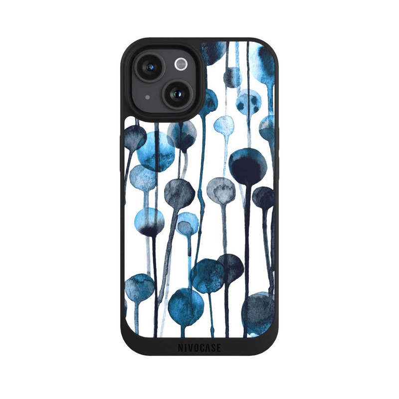 iPhone 15 NIVOpure Dripping Dots Blue