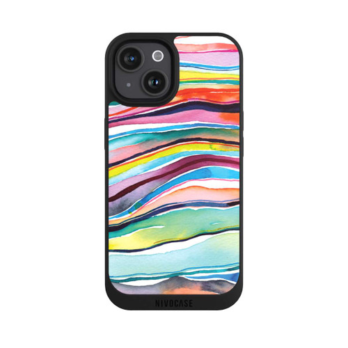 Apple iPhone 15 NIVOpure Aquarell Achatschichten