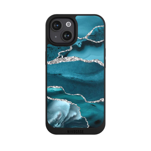Apple iPhone 15 NIVOpure Gletscher Eis Marmor