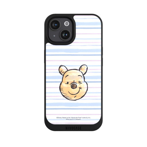 Apple iPhone 15 NIVOpure Winnie Puuh auf Streifen