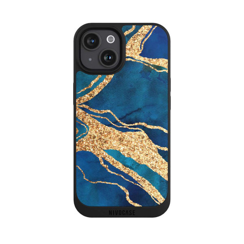 Apple iPhone 15 NIVOpure Edelstein Blaugold