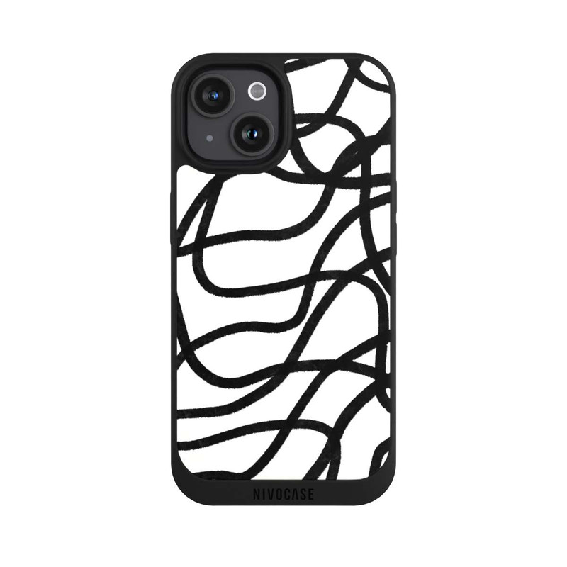 iPhone 15 NIVOpure Black Lines
