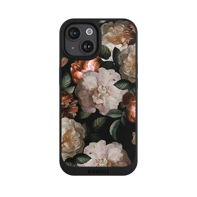 iPhone 15 NIVOpure Roses de cuivre Fond d'écran