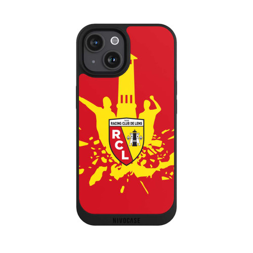 Apple iPhone 15 NIVOpure RC Lens Turm Gelb auf Rot