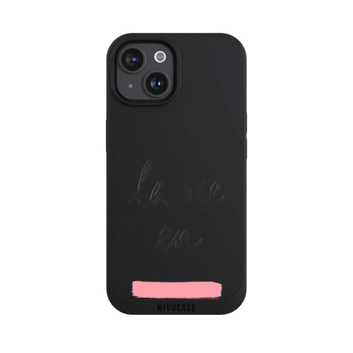 Apple iPhone 15 NIVOpure La vie en Rosa Transparent