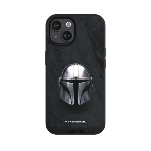 Apple iPhone 15 NIVOpure Schwarzer Mandalorianer Helm