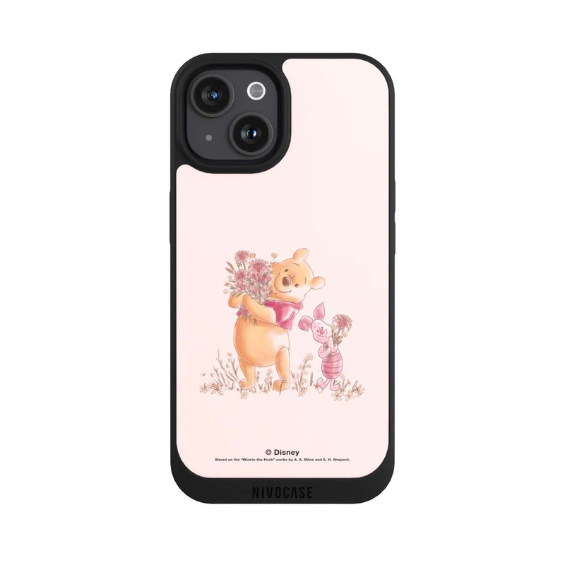 iPhone 15 NIVOpure Winnie Puuh and Ferkel Blumen