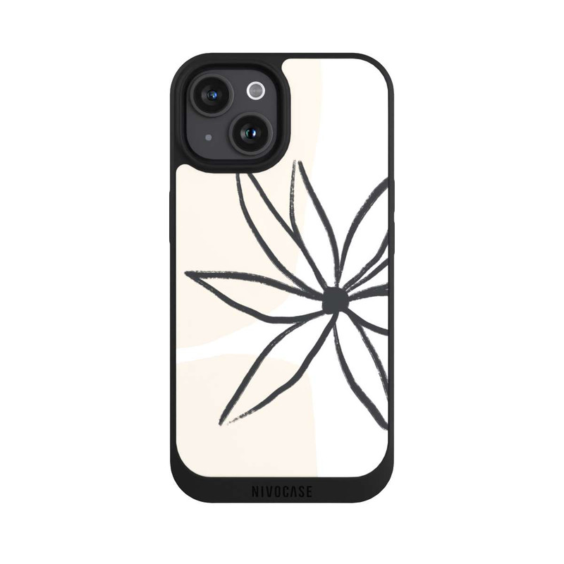 iPhone 15 NIVOpure Blume und Creme