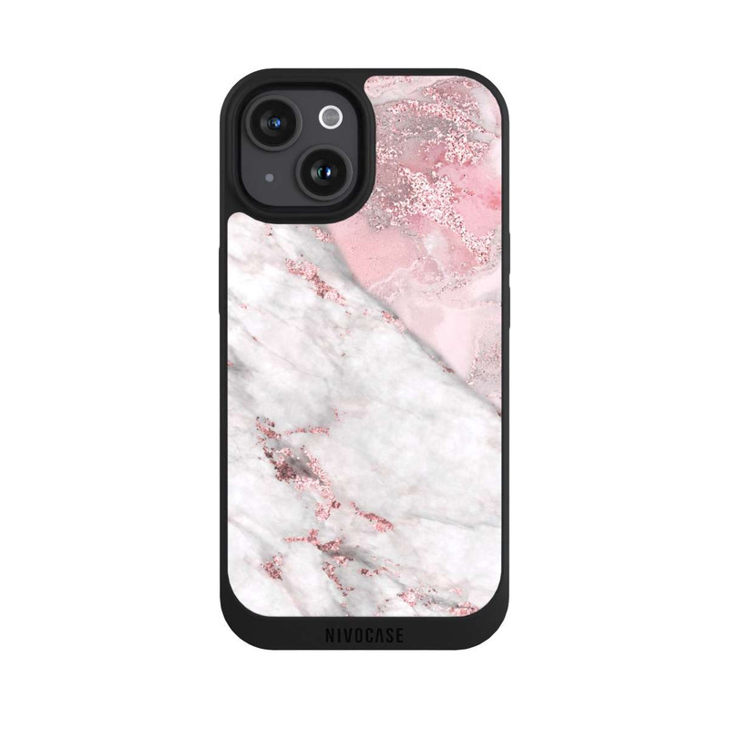 iPhone 15 NIVOpure Rosa Marmor 3