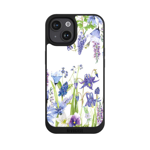 Apple iPhone 15 NIVOpure Blumenwiese Lavendel