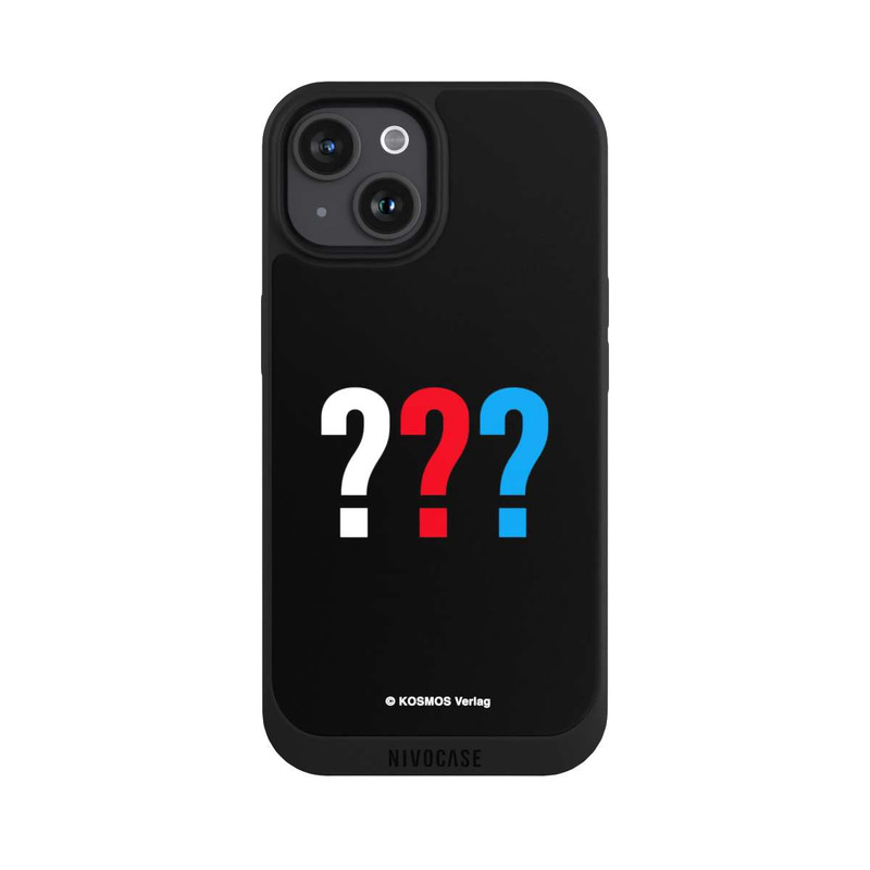 iPhone 15 NIVOpure Drei Fragezeichen Logo