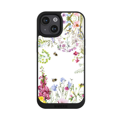 Apple iPhone 15 NIVOpure Cadre de fleurs sauvages des prés d'été