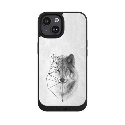 Apple iPhone 15 NIVOpure Polygonaler Wolf