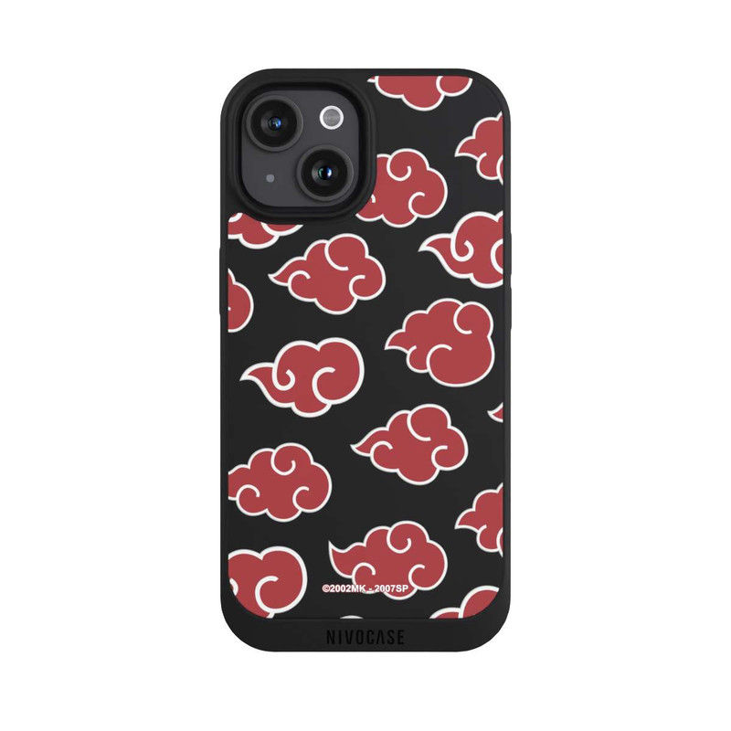 iPhone 15 NIVOpure Akatsuki Pattern Transparent