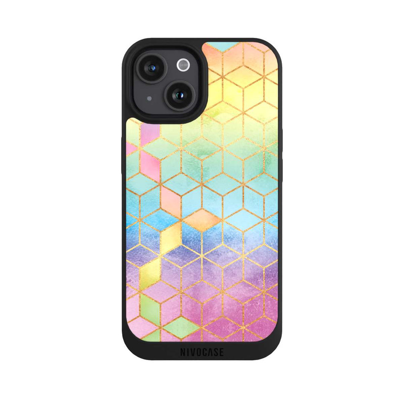 iPhone 15 NIVOpure Regenbogenwürfel