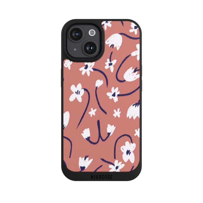 iPhone 15 NIVOpure Motif Petites Fleurs