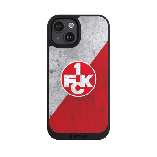 Apple iPhone 15 NIVOpure 1.FC Kaiserslautern-Beton Logo red
