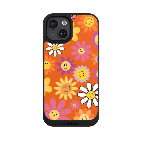 Apple iPhone 15 NIVOpure Smiles Orange Flowers