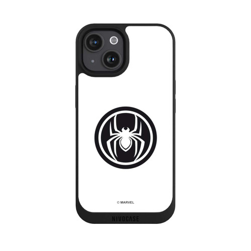 Apple iPhone 15 NIVOpure Spider-Man Logo White