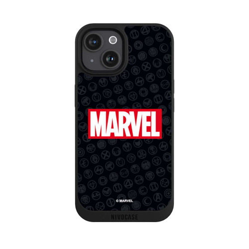 Apple iPhone 15 NIVOpure Marvel Logo Black Red 