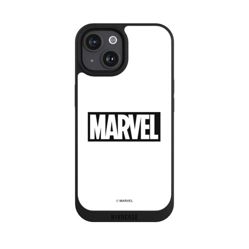 Apple iPhone 15 NIVOpure Marvel Logo White