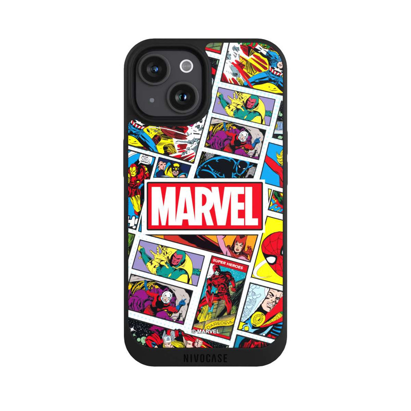 iPhone 15 NIVOpure Marvel Comic Pattern